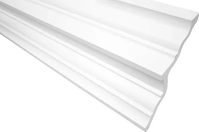 Produktbild von GRAND DECOR Stuckleisten Decke modern, PolyurethanHartschaum weiß - 2m Deckenleisten glatt Zierprofile Leisten Deckenprofil Stukatur (2 Meter P2030)
