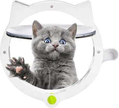 Productafbeelding van Famanu kattenluik - winddicht en stil - geschikt voor katten en kleine honden