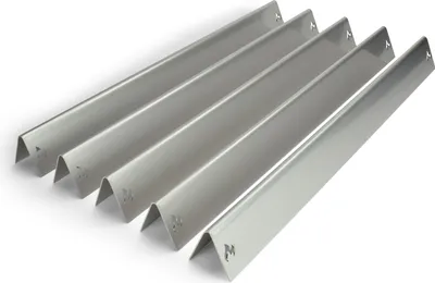Image de Rails aromatiques en acier inoxydable pour Weber Genesis I - série 300 jusqu'à 2010 - régulateur latéral (5 pcs.)