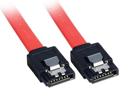 Produktbild von LINDY SATA-Latch-Kabel 0.5m  2x7 pol. SATA Stecker