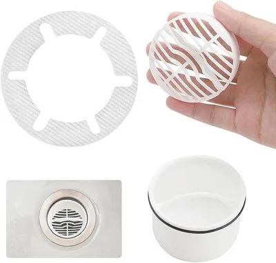 Produktbild von Haarzeef für Dusche - Abflussanlage - Haarabsauggerät und Ersatz - Ø 70 mm - Siphon - Duschenabfluss.