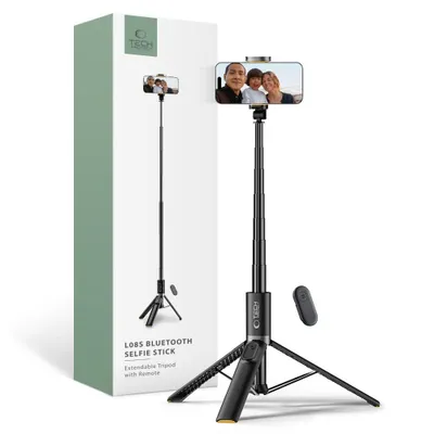 Produktbild von Tech-Protect L08S bluetooth selfie tyč, čierna