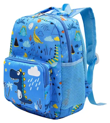 Imagen del producto de Mochila infantil con diseño de dinosaurio, 31x27x11 cm, ideal para la escuela infantil