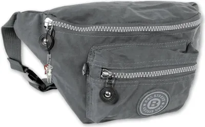 Produktbild von Bag Street Nylon Damen Herren Bauchtasche Gürteltasche grau 27x10x16 OTJ506K
