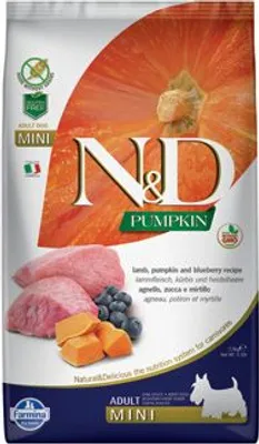 Obrázek produktu pro N&D Pumpkin DOG Adult Mini Lamb & Blueberry 2,5kg