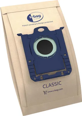 Produktbild von Electrolux E200SM, Staubbeutel, Beige, Blau, Papier, AEG/Electrolux/Tornado/Volta/Philips, Box, 165 mm