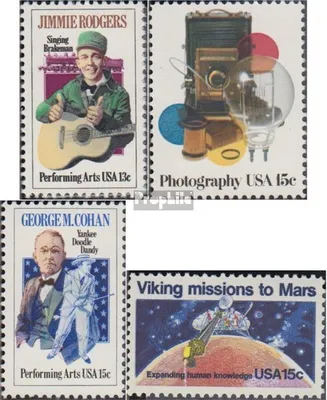 Produktbild von Briefmarken USA 1978 Mi 1342,1351,1353,1356 (kompl.Ausg.) postfrisch Darstellende Künste