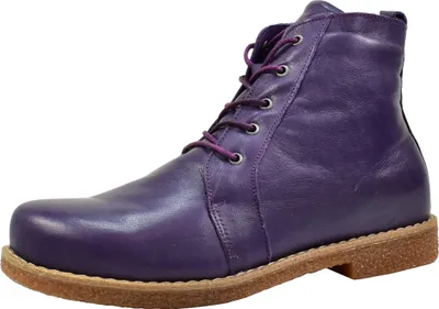 Produktbild von Andrea Conti Damen Stiefelette Leder Schnürboot Krepp Laufsohle 0348718, Größe:41 EU, Farbe:Lila