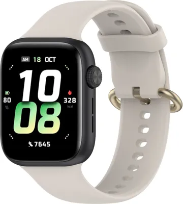 Produktbild von Für Honor Watch 5 Solid Color Design Verschluss Soft Silikon Ersatz Armband Beige