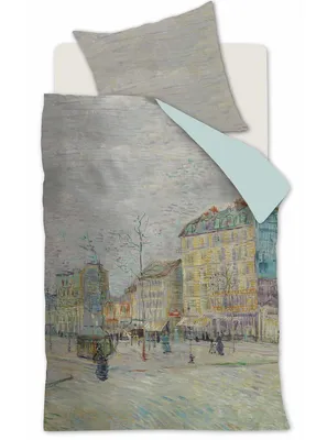 Zdjęcie produktu dla beddinghouse maco satynowa pościel 2-częściowa poszwa na kołdrę 135 x 200 cm poszewka na poduszkę 80 x 80 cm Boulevard Grey