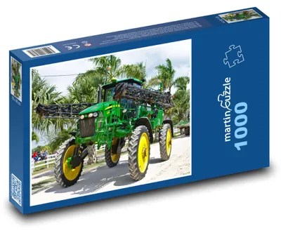 Obrázek produktu pro Puzzle 1000 Zelený zemědělský traktor - martinpuzzle