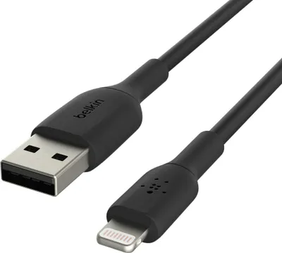 Obrázek produktu pro Belkin CAA001BT0MBK, 0,15 m, Lightning, USB A, Samec, Samec, Černá