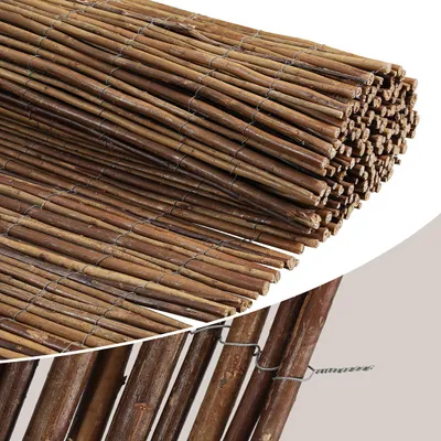Produktbild von Faziango 80 x 300 cm Weidenmatte Sichtschutz Natur – Weidenzaun blickdicht für Garten, Balkon & Terrasse