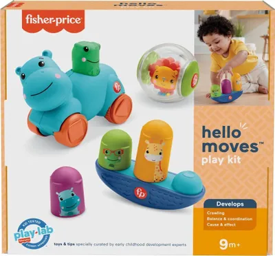Image de Fisher-Price Mouvement Jouets de motricité, Set cadeau 9 mois et plus