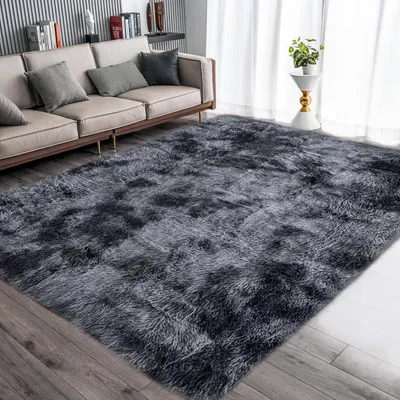 Zdjęcie produktu dla Miękki dywan do salonu, 200 x 200 cm, antypoślizgowy, idealny do salonu, przedpokoju i sypialni