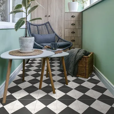 Zdjęcie produktu dla Płytki podłogowe antypoślizgowe, imitujące marmur - samoprzylepne - 20 x 20 cm - 12 sztuk - odpowiednie do salonu/kuchni/łazienki - przyjazne dla środowiska - naklejki podłogowe