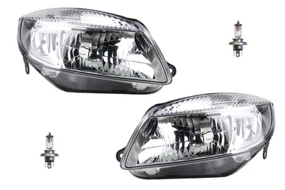 Immagine prodotto di Johns, Fari alogeni compatibili con Skoda Fabia 54 06-10 con H4 Set Sinistra Destra