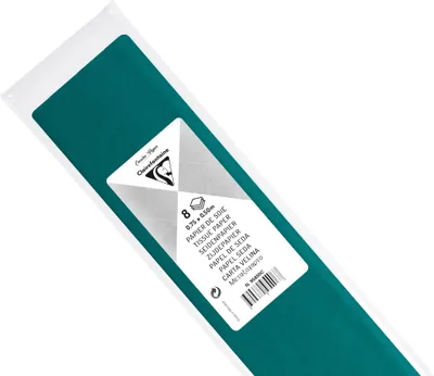 Produktbild von Clairefontaine 10x Seidenpapier, Pack. 8 Bogen 50x75cm - Imperialgrün 95450C