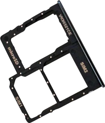 Produktbild von Samsung Galaxy A40 (SM-A405F/DS) Dual SIM Kartenhalter und Micro-SD Fach Hybrid, Original Ersatzteil, Schwarz