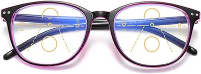 Immagine prodotto di Occhiali da lettura multifocali progressivi, con filtro anti-luce blu, disponibili in diverse gradazioni, ideali per l'uso quotidiano e la lettura