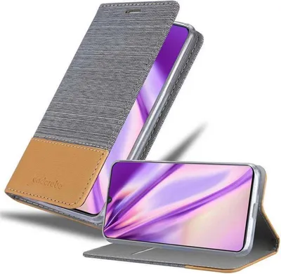 Produktbild von Cadorabo Hülle für Vivo X21s Schutzhülle in Grau Handy Hülle Etui Book Case Cover