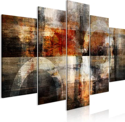Produktbild von Leinwandbilder 200x100 cm a-A-0697-b-m Vlies Leinwandbild 5 tlg Kunstdruck modern Wandbilder XXL Wanddekoration Design Wand Bild ABSTRAKT
