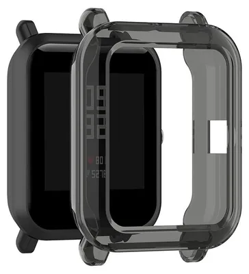 Image de subtel - protection boîtier pour montre Amazfit Bip, Bip Lite, Bip S - coque noir anti rayure pour monture de montre connectée. Ajout de verre de protection écran possible