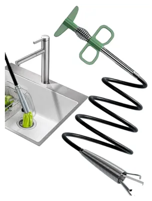 Produktbild von Abflusssieb für Waschbecken, Entwässerungswerkzeug mit 4 Krallen | Zubehör zur Reinigung von verstopften Rohren für Hausbesitzer und Klempner
