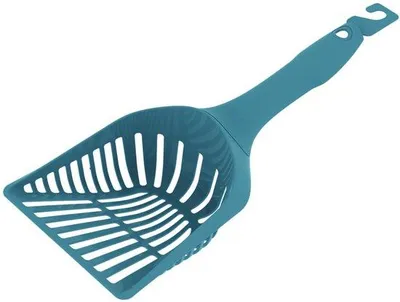 Immagine prodotto di Pala per lettiera Unyqoos® – pala ergonomica realizzata con il 98% di plastica riciclata, per una pulizia facile e un'impugnatura confortevole