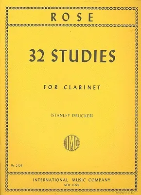 Produktbild von 32 Studies for clarinet