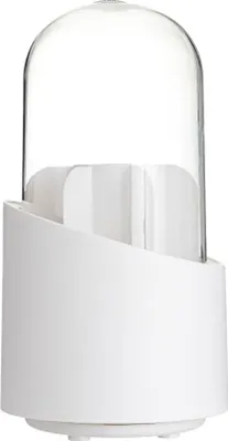 Produktbild von INF Weißer Make-up Pinselhalter mit Deckel – Kosmetikpinsel Organizer