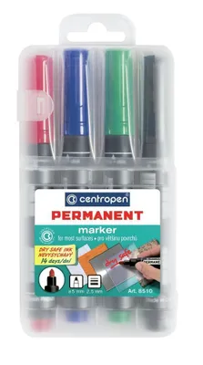 Produktbild von Centropen 8510 Permanentmarker - 4er-Satz