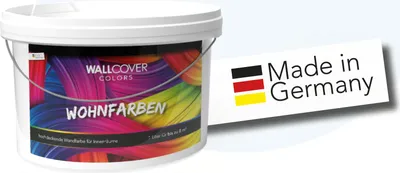 Produktbild von WALLCOVER Wandfarbe Schaumweiß Hochdeckend Klasse 1 Matt 2,5L für 20 m²