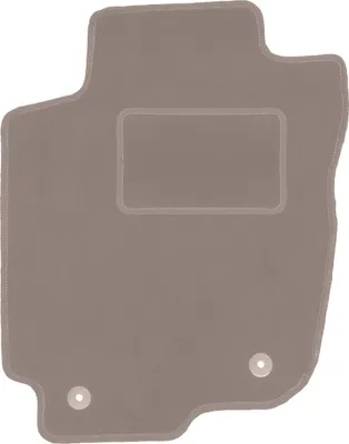 Produktbild von Fahrerfußmatte Velours beige passend für Toyota RAV4 IV (2013-2019, SUV (kein Hybrid)) – mit Befestigungen – passgenau