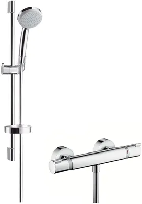 Produktbild von Hansgrohe Brausenkombi Croma 100 Vario EcoSmart / Ecostat Comfort und Unica C 650mm