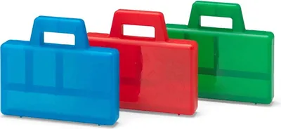 Zdjęcie produktu dla Pudełko do sortowania – niebieskie/czerwone/zielone, zestaw 3 sztuk – LEGO