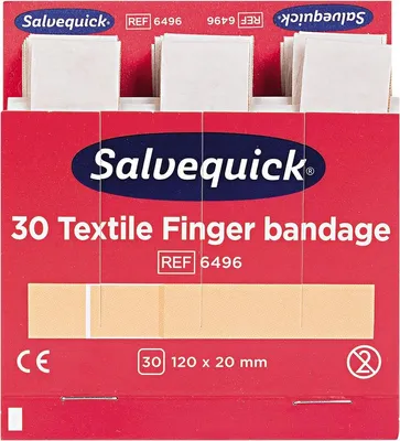 Obrázek produktu pro 6x Salvequick obvaz na prsty 6496 elastický 30 ks / balení.