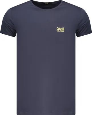 Produktbild von Herren Kurzarm T-Shirt Blau mit Print und Rundhalsausschnitt