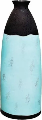 Zdjęcie produktu dla Dekoracyjny wazon ceramiczny turkusowy 56 cm