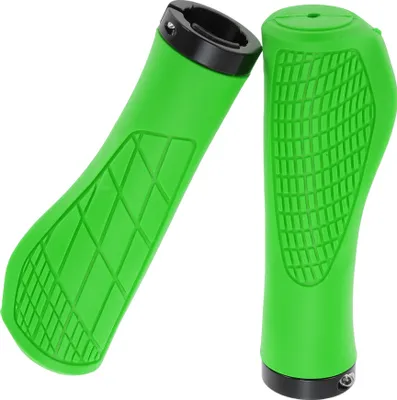 Image de 1 Paire De Poignées De Guidon De Vélo, Poignées De Vélo Antidérapantes, Poignées De Guidon Verrouillables Pour Vélo Électrique Vtt, Vert