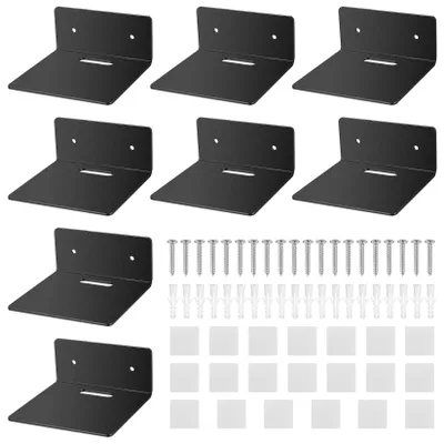 Produktbild von Set aus 10 Kleinen Wandregalen aus Acryl zur Dekoration