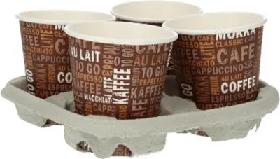 Obrázek produktu pro PAPSTAR  95284 PAPSTAR Becherträger "To Go", aus Pappe, für 4 Becher