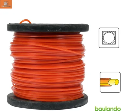 Produktbild von Mähfaden, Trimmerfaden, vierkant mit Innenkern 3,0mm x 60m