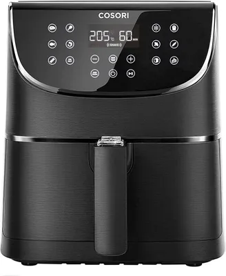 Produktbild von Cosori ‎CP158-AF, Heißluftfritteuse, 5,5 l, 5 Person(en), Einzelbild, Schwarz, Berührung