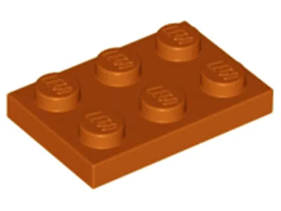 Produktbild von Lego® 2x3 Platten 3021 - 250 Stück Dunkles Orange