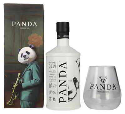 Produktbild von PANDA Organic Gin 40% Vol. 0,7l in Geschenkbox mit Glas