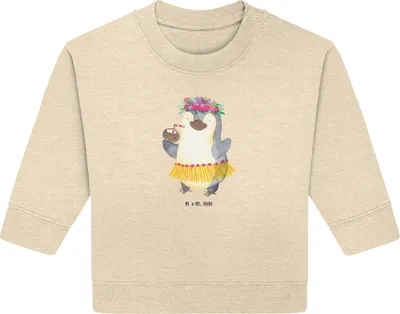 Produktbild von Mr. & Mrs. Panda Organic Baby Pullover Pinguin Kokosnuss 24. - 36. Monat - Natural Raw - Geschenk, Hawaii, Ferien, Bullover, Erholt, Urlaub