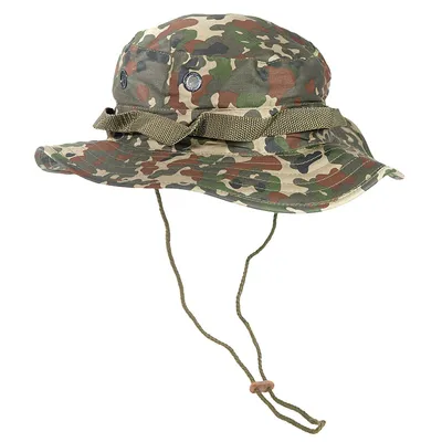 Produktbild von MFH US GI Buschhut, mit Kinnband, GI Boonie, Rip Stop, flecktarn