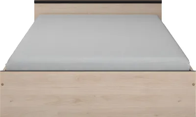 Produktbild von Bett mit 2 Schubladen & 1 Ablage - 140 x 190 cm - Naturfarben - PABLO