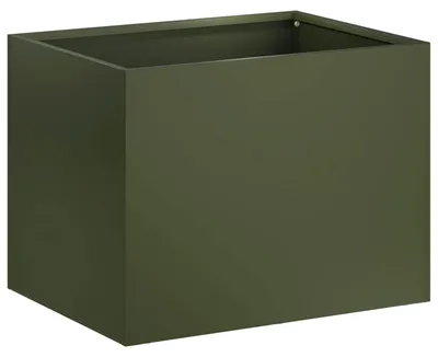 Produktbild von vidaXL Garten-Pflanzgefäß Olivgrün 40 x 30 x 30 cm Kaltgewalzter Stahl